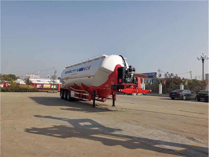 48m3 Lóðrétt Cement Powder Tanker Semi Trailer