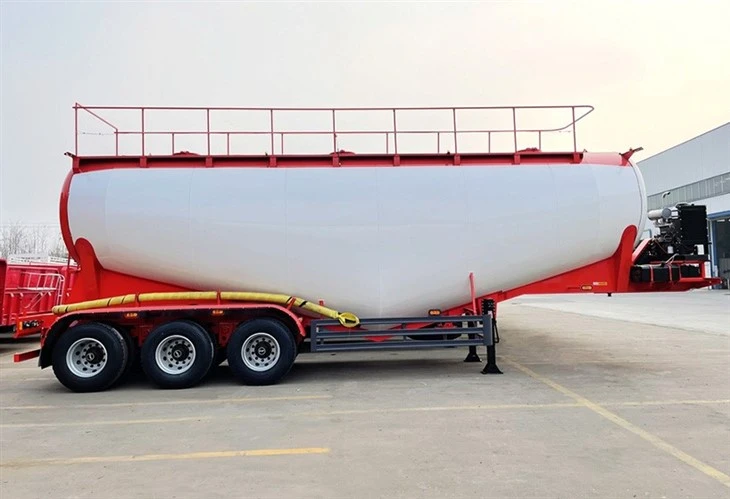 Hot Selling Kína Vörumerki TONGYA Dry Bulk Cement Tank Semi Trailer Með gæðum