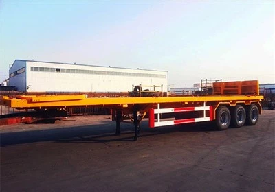Kína Hot Sale Flatbed Tractor Trailer Með varanlegum gæðum