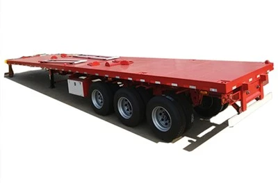 Kína Hot-sala 40ft flatbed vörubíls kerru með endingargóðum gæðum
