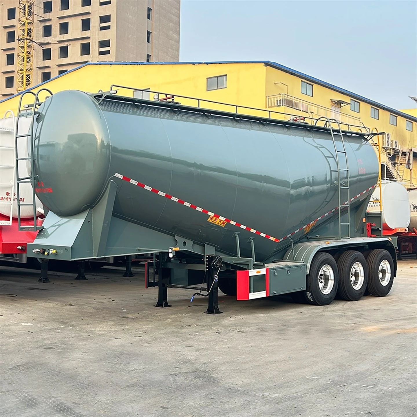 Bulk Cement Tanker Semi Trailer Fyrir Powder