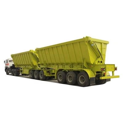 Kína verksmiðja TONGYA Vörumerki U Shape 3alexs HYVA vökvalyftingarhólkur Super-link Side Dump Trailer Til sölu